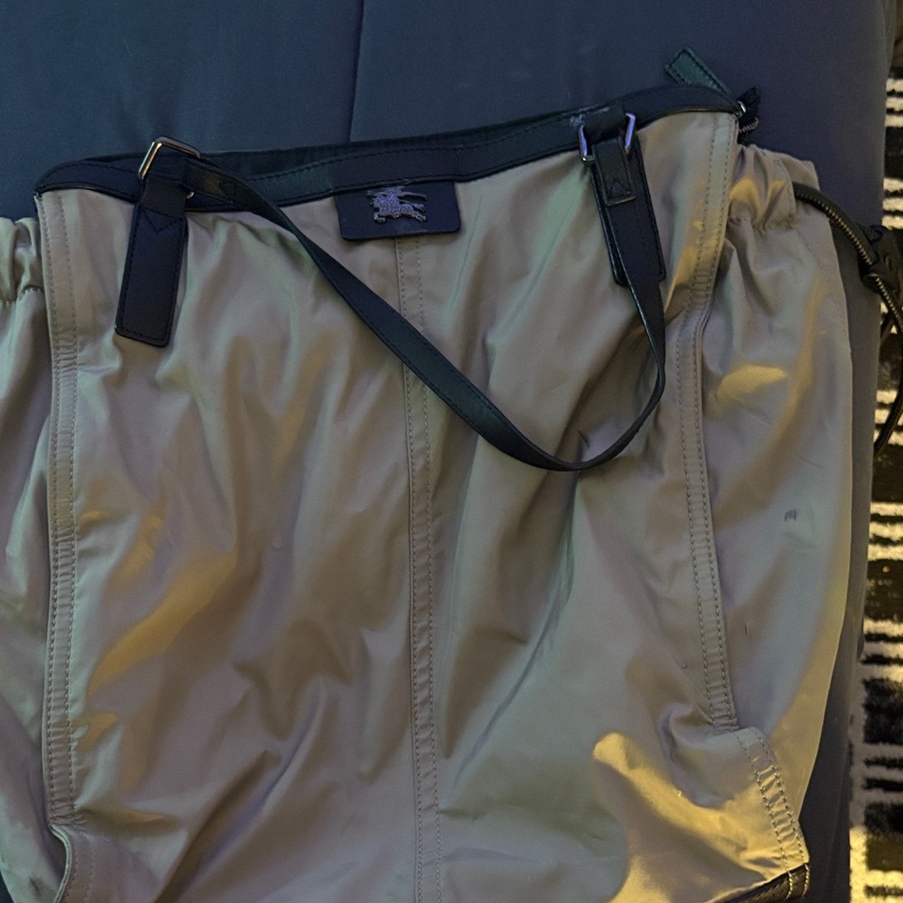 Burberry Beige and Black Laptop Bag